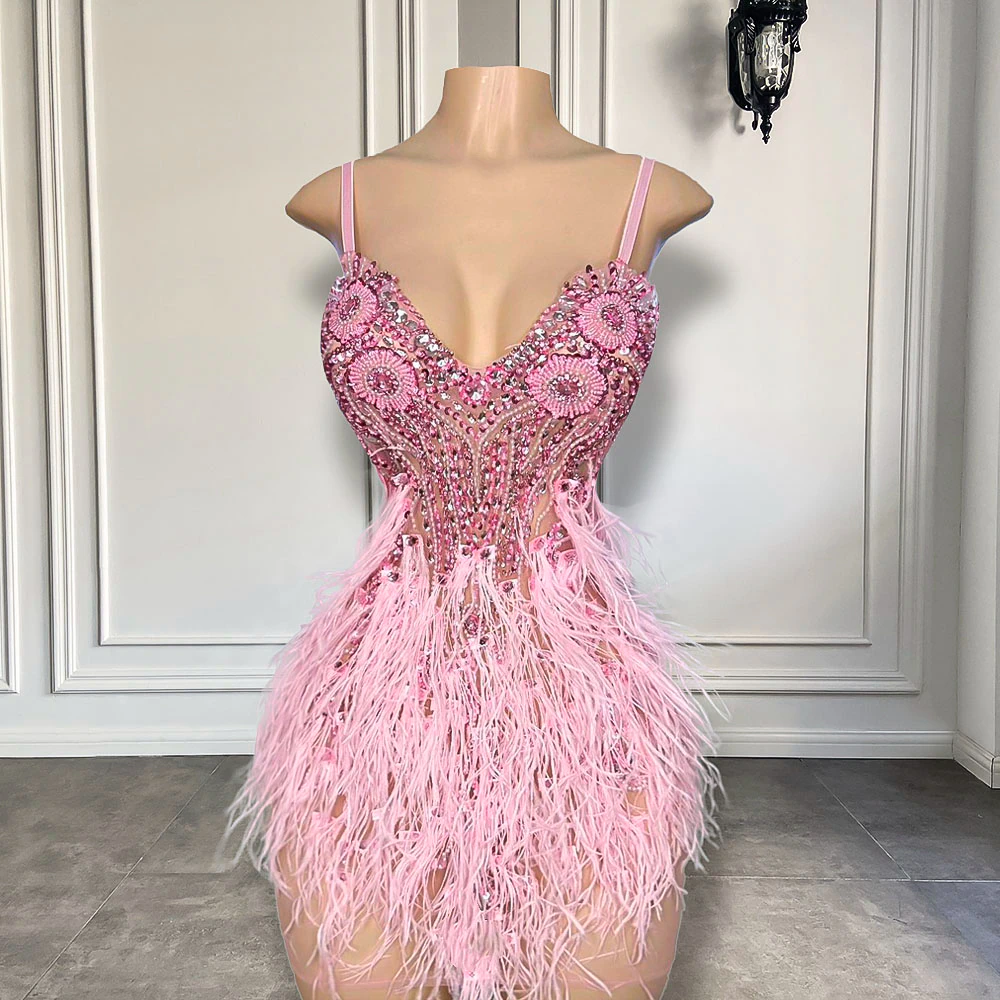 Pink shop diamond dress